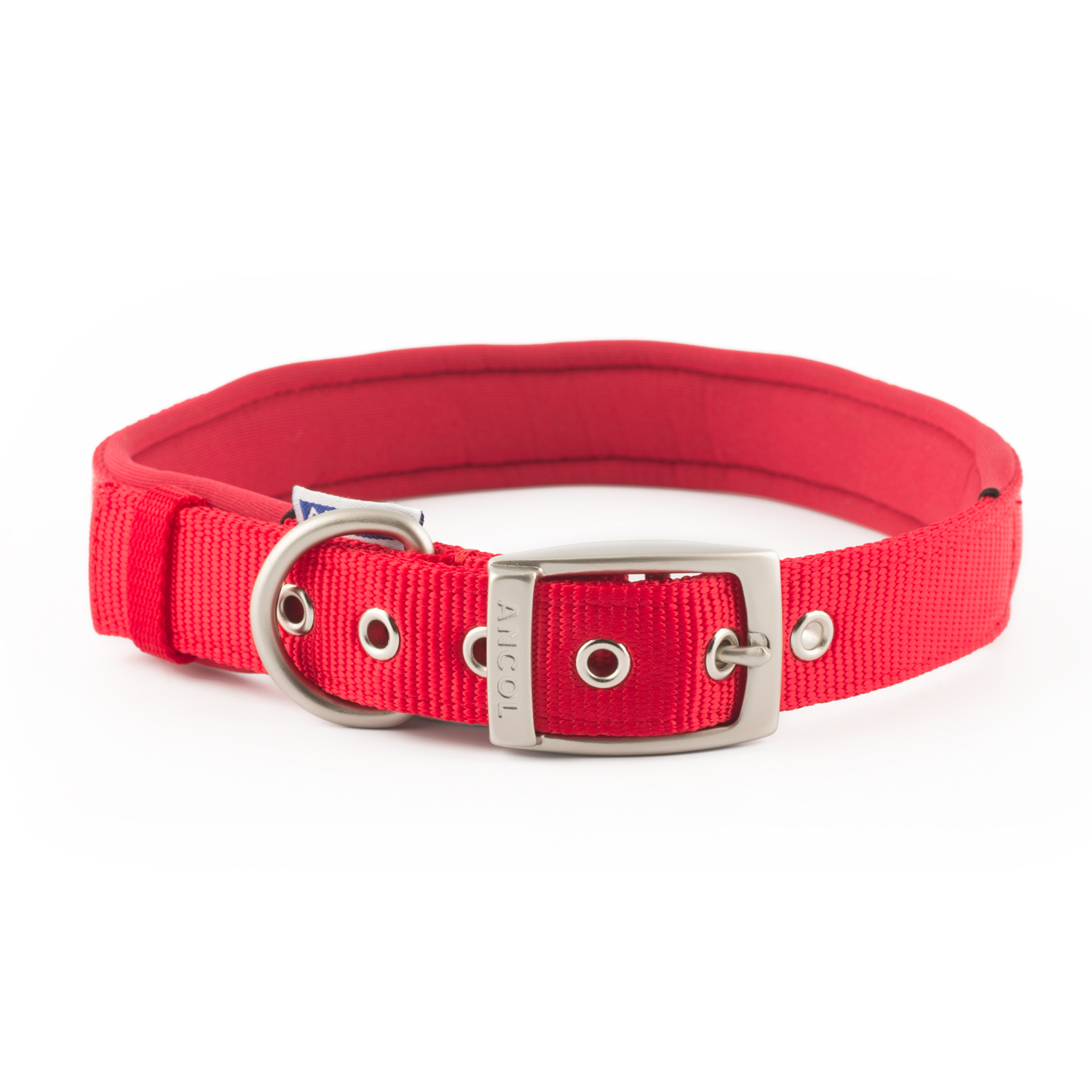 Nylon Padded Collar - Red / 36 - 46 cm / Medium Image