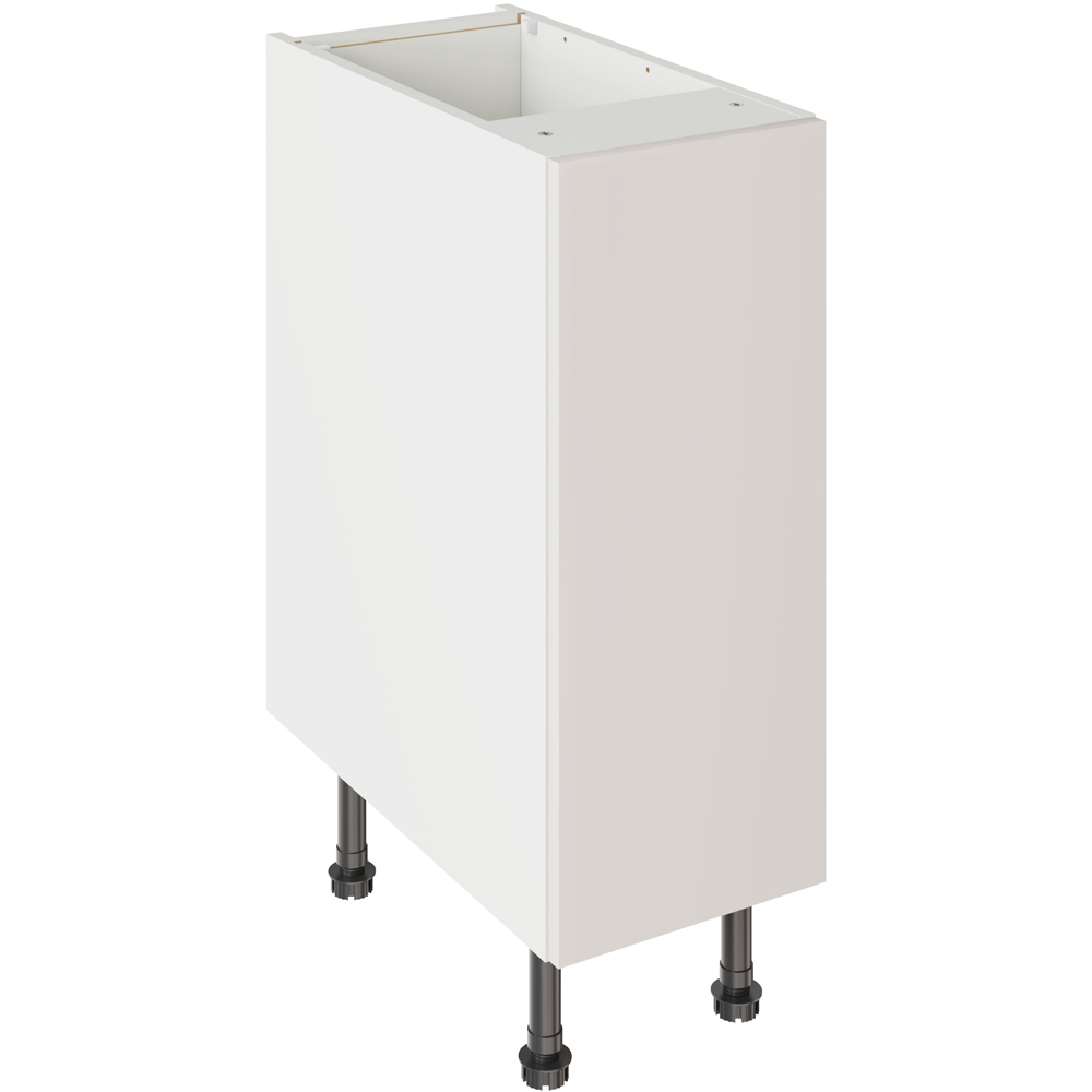 Kitchen Kit Slab Gloss Light Grey Base Kitchen Cabinet Flatpack 300mm Image 1