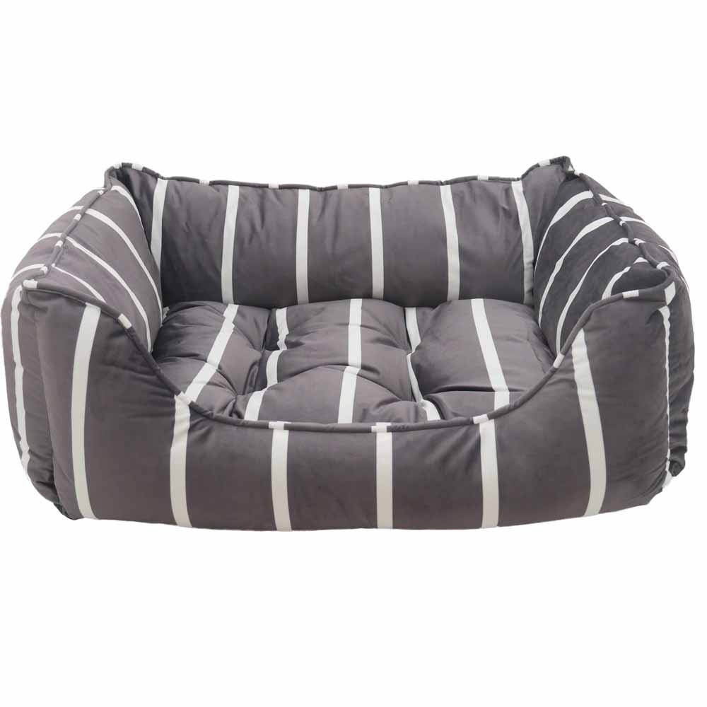 Rosewood Striped Dog Bed Medium Image 1
