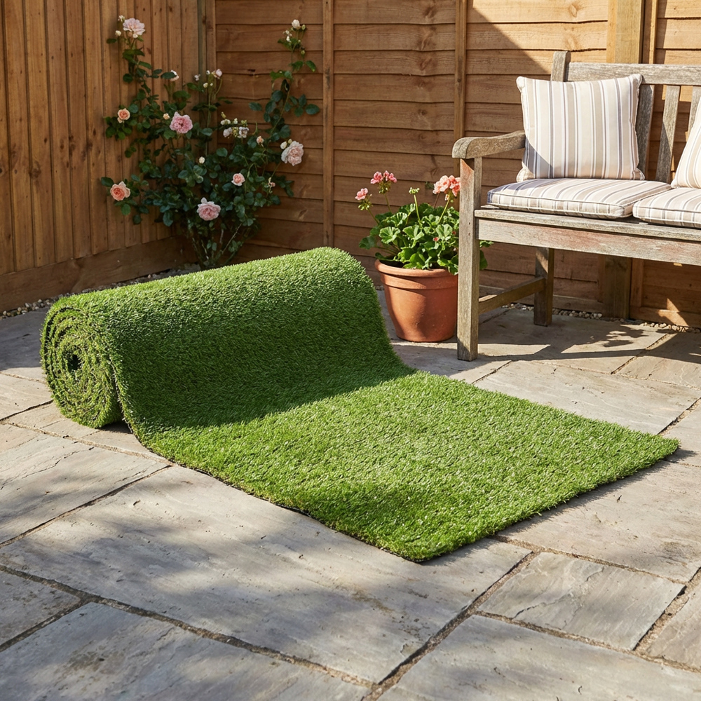 My Garden Artificial Green Turf Roll 1m Image 2