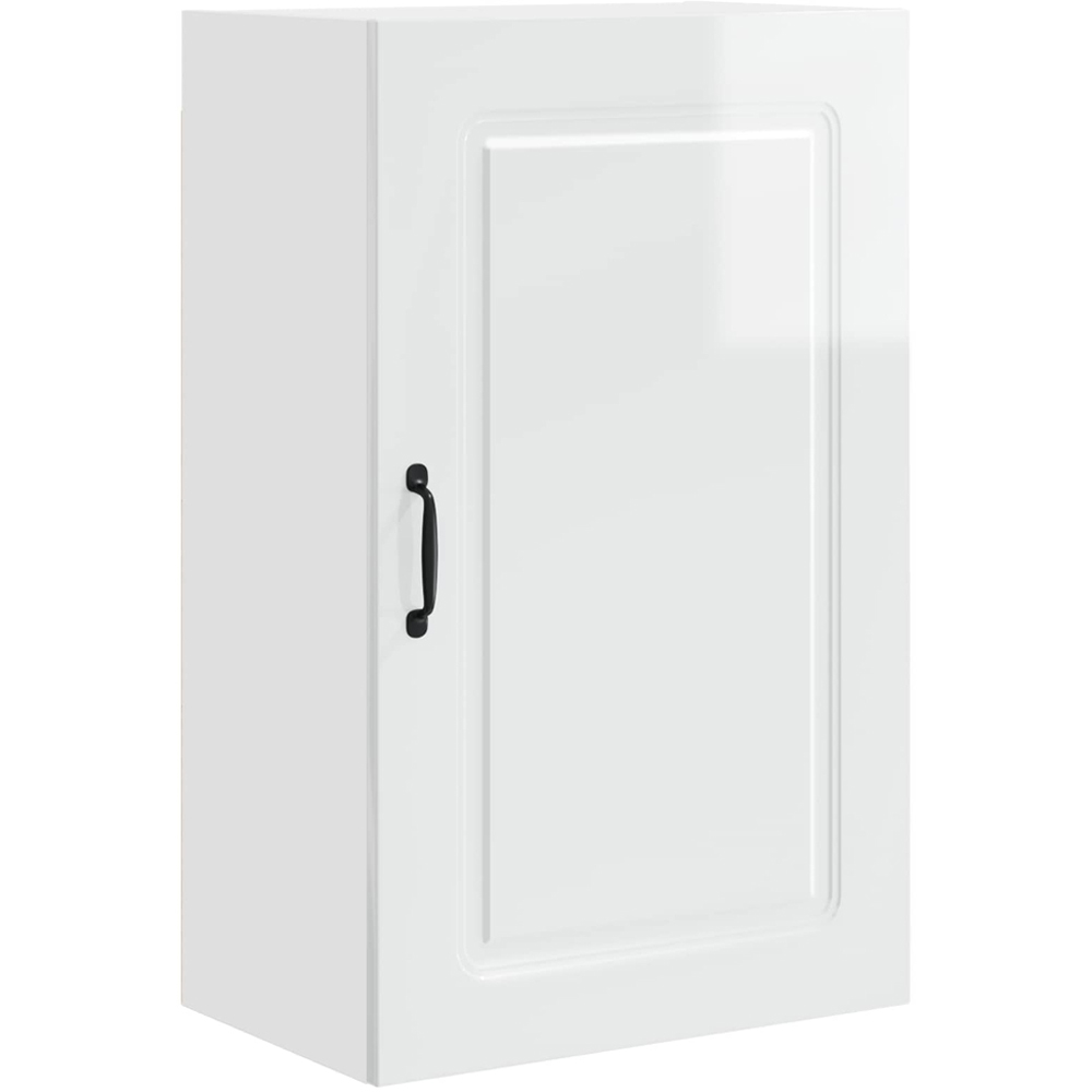 vidaXL Kalmar Single Door High Gloss White Wall Kitchen Cabinet Image 2