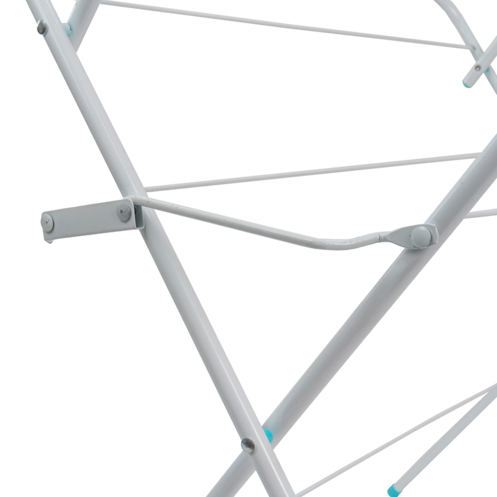 JVL 2-Tier White Clothes Airer 9m Image 7