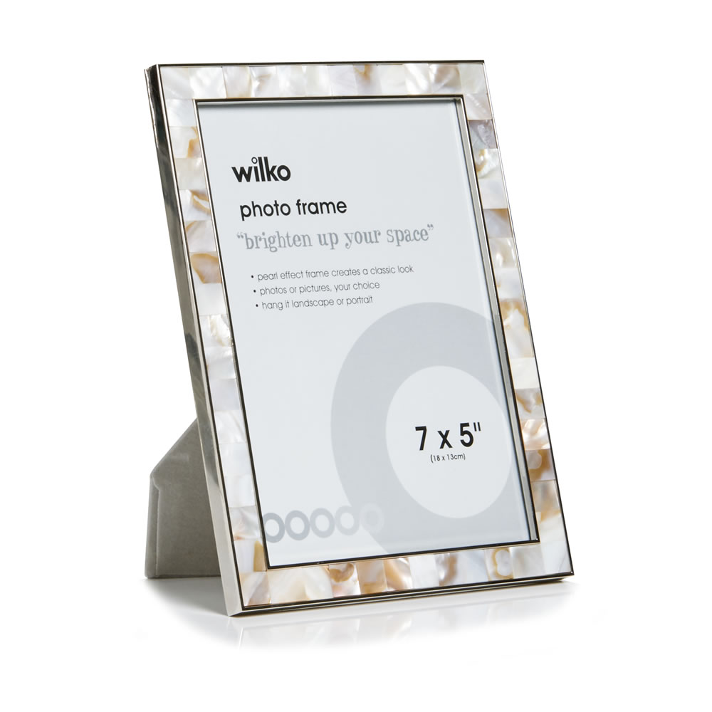 Wilko Mother Of Pearl Frame 7 x 5 Inch Image 2