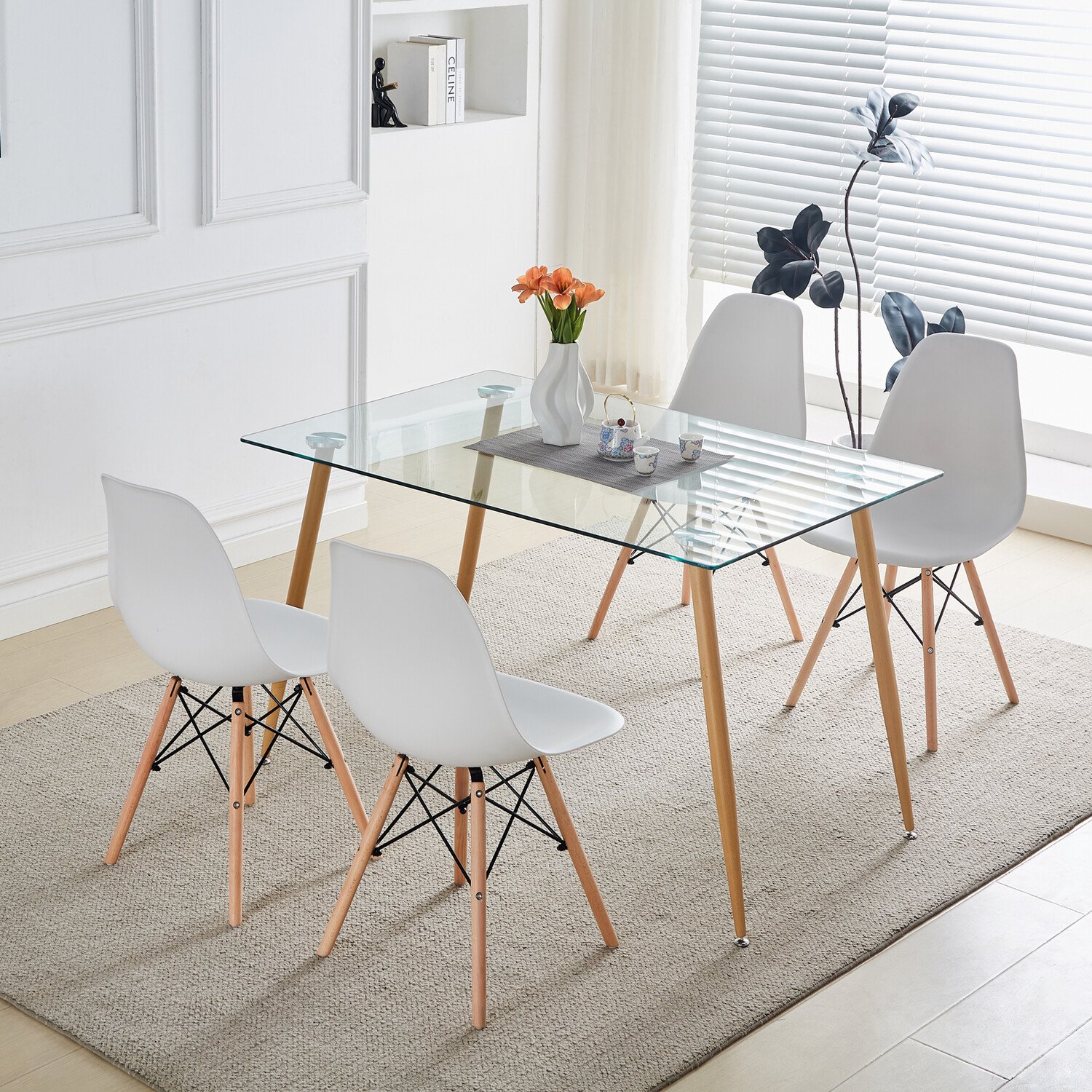 Aspen Dining Set White Image 3