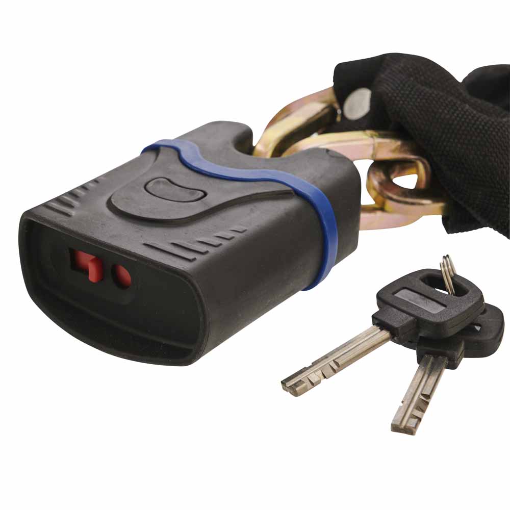 Wilko Chain Lock with Padlock and 2 Keys Image 2