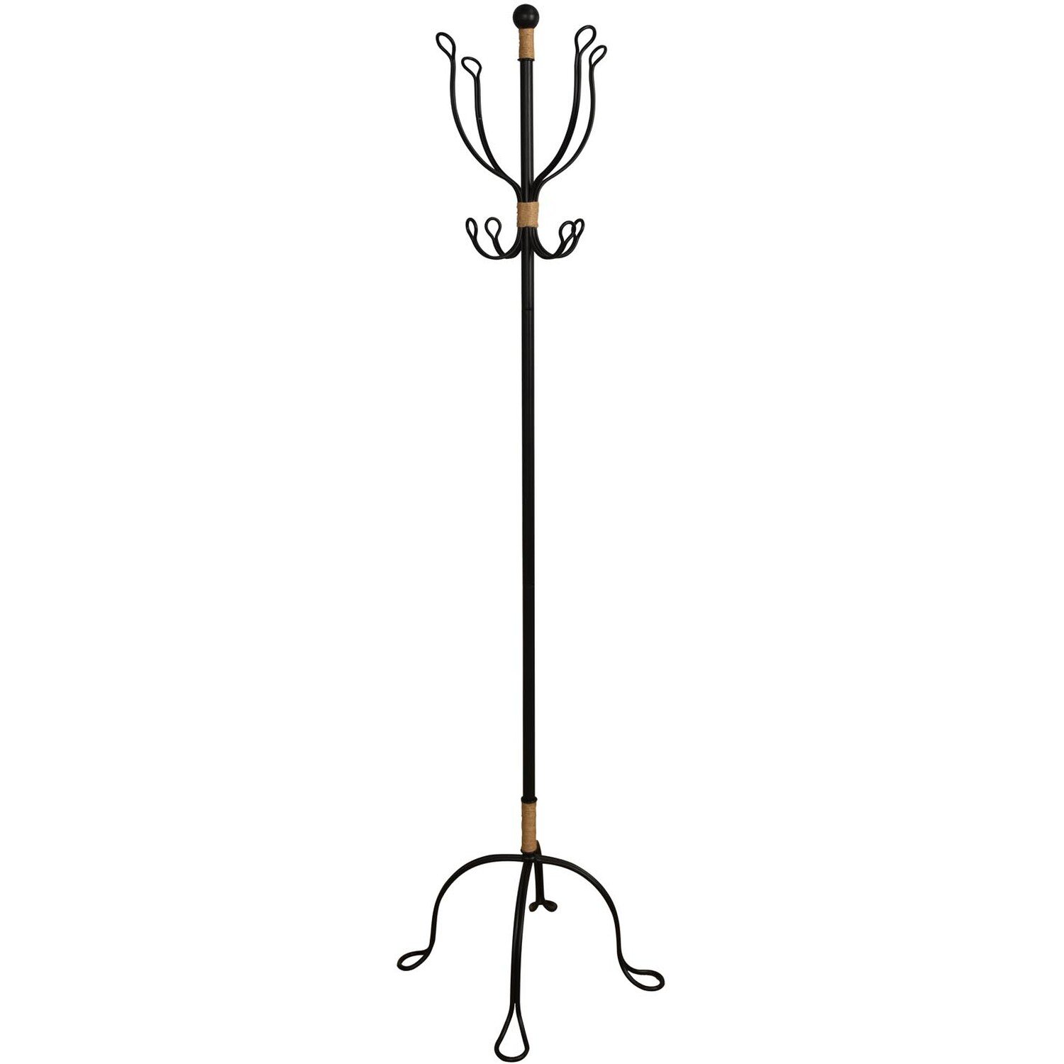 Metal Black Coat Rack Image 1