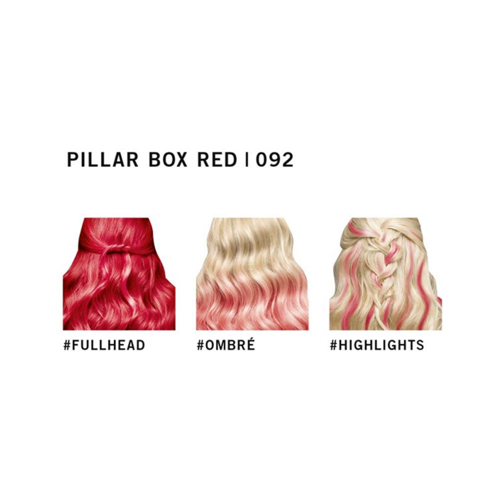 Schwarzkopf LIVE Ultra Brights or Pastel Pillar Box Red 092 Semi-Permanent Hair Dye Image 6