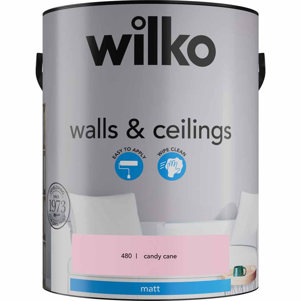 Wilko Three Room Three Colour Crushed Almond Candy Cane Grey Whisper and Pure Brilliant White Paint Bundle Image 3