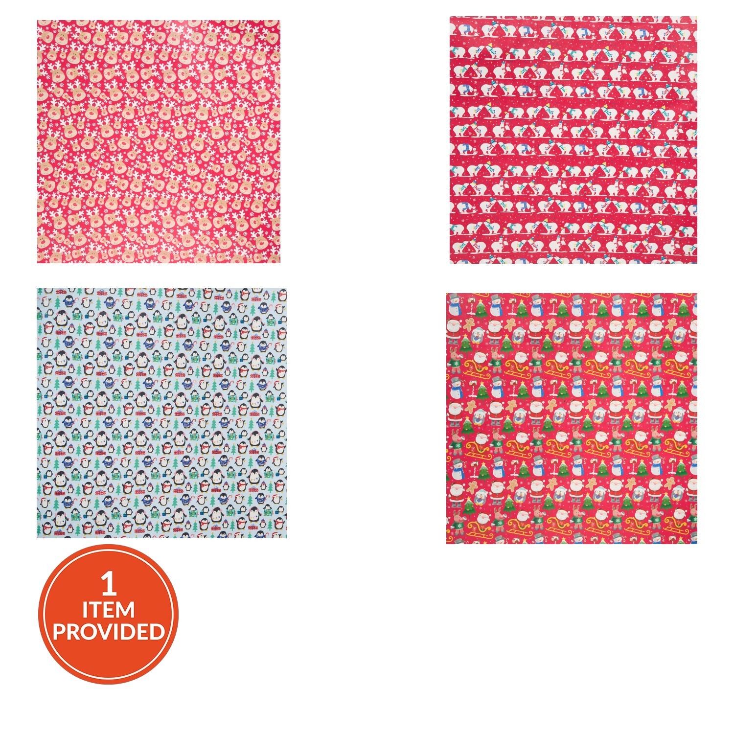 Extra Wide Festive Gift Wrap Image 1