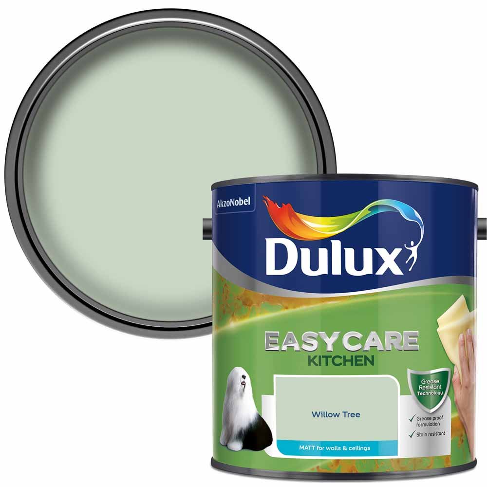 Dulux Easycare Kitchen Willow Tree Matt Emulsion Paint 2.5L Image 1
