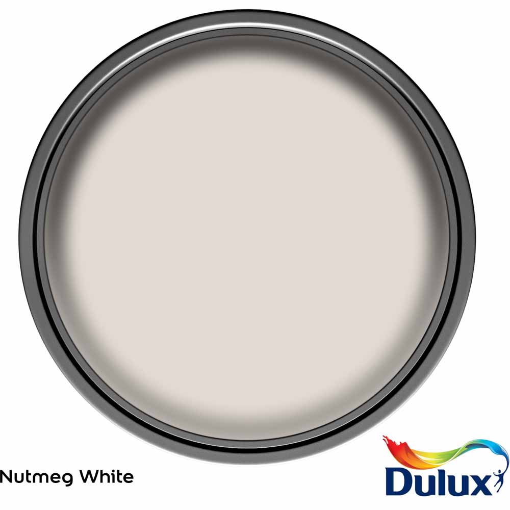 Dulux Walls & Ceilings Nutmeg White Matt Emulsion Paint 2.5L Image 3