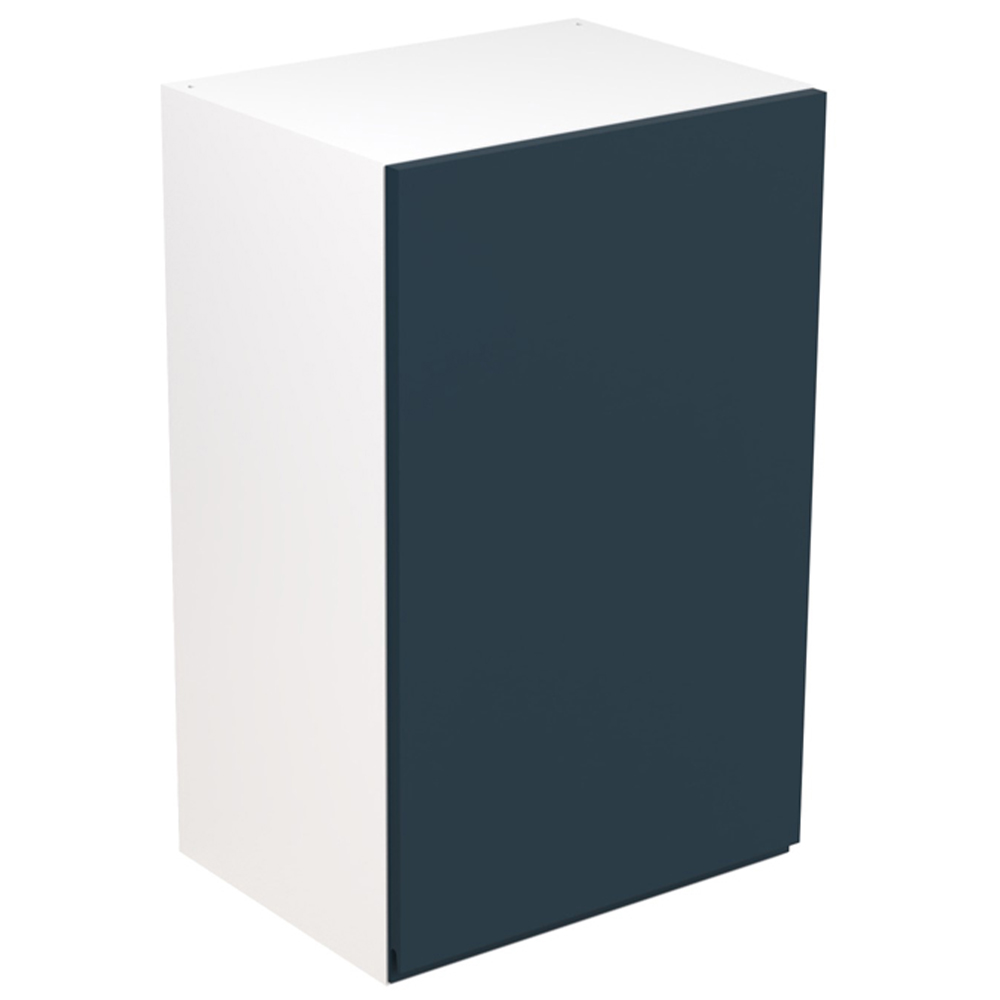 Kitchen Kit J-Pull Matt Indigo Blue Wall Kitchen Cabinet Flatpack 450mm Image 1
