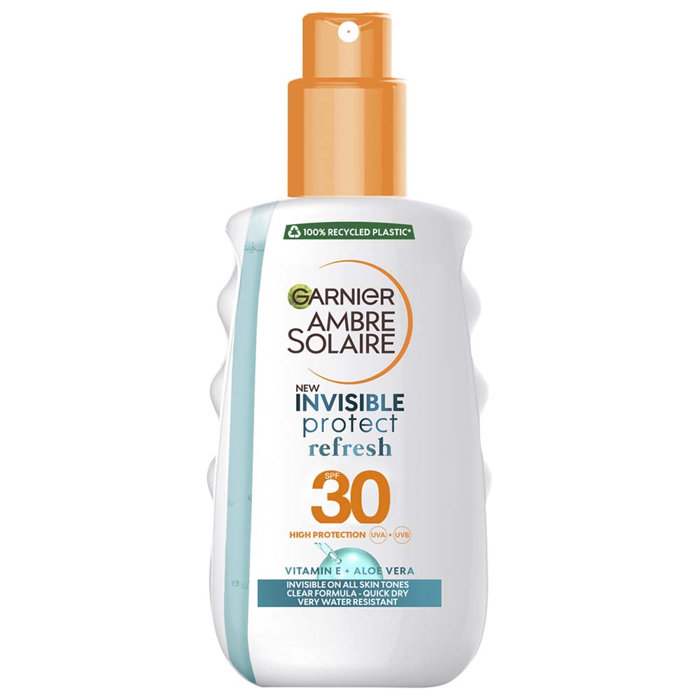 Garnier Ambre Solaire Clear Protect Sun Cream Spray SPF30 200ml Image 1