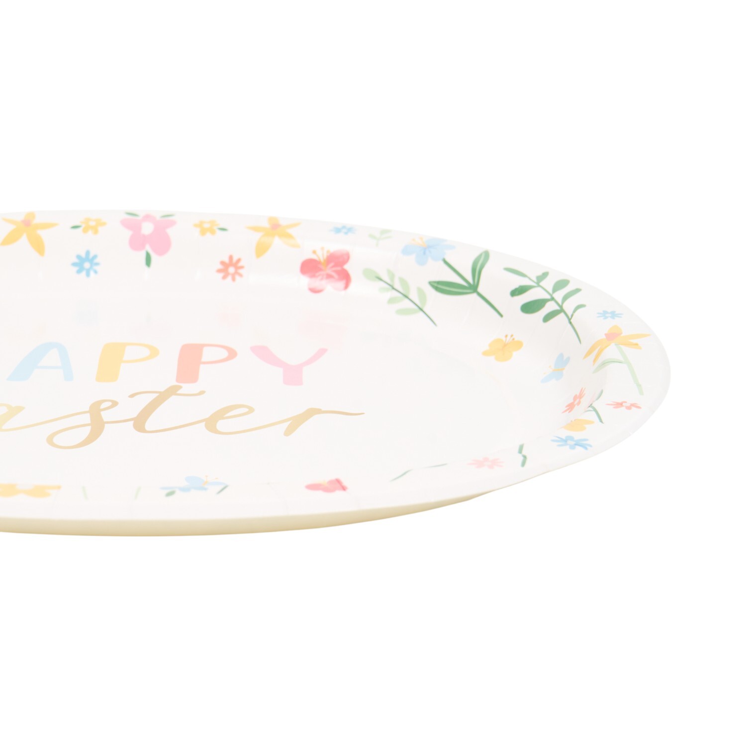 Pack of 8 Easter Floral Platters White Image 4