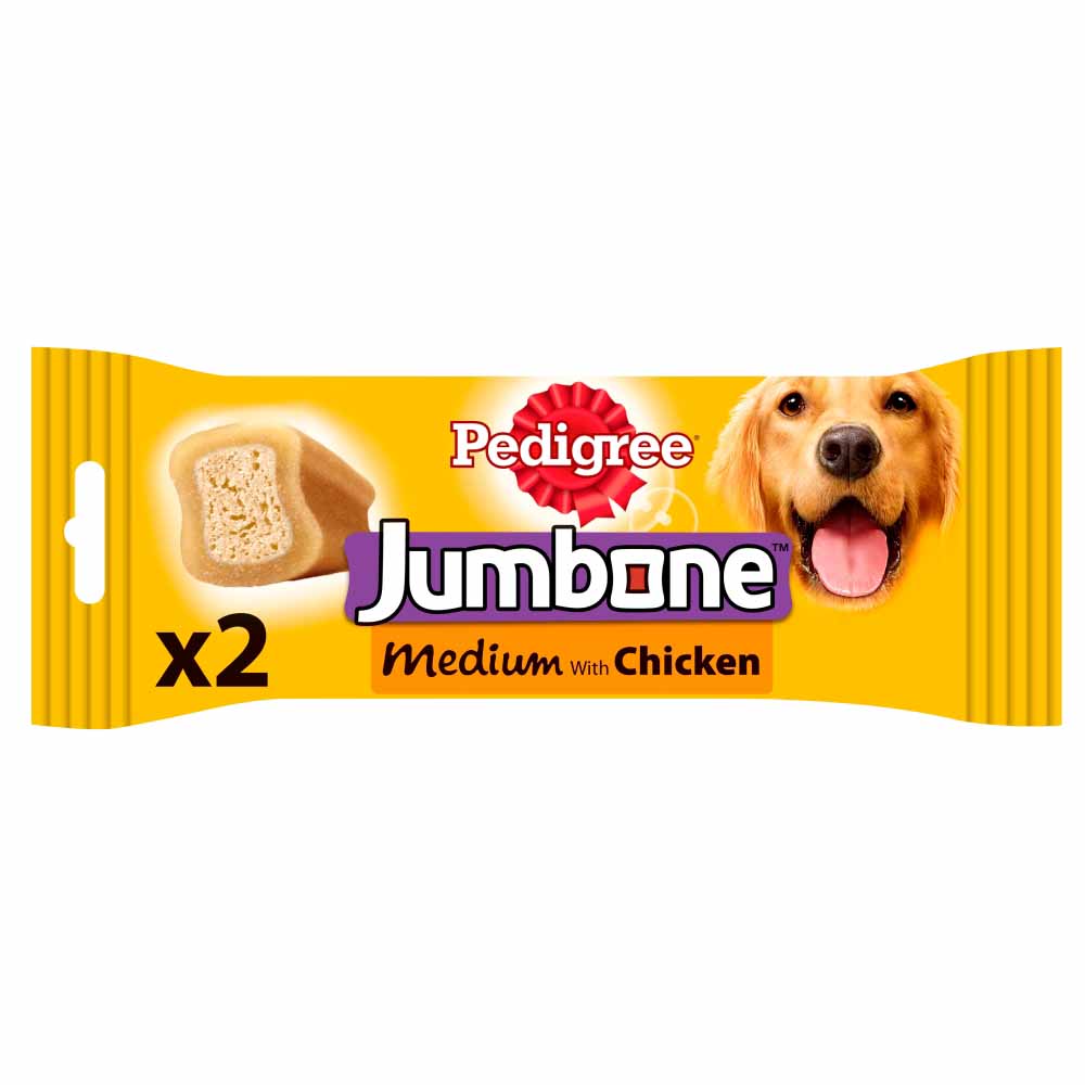 Pedigree 2 pack Jumbone Medium with Chicken and Turkey Dog Treats Image 1
