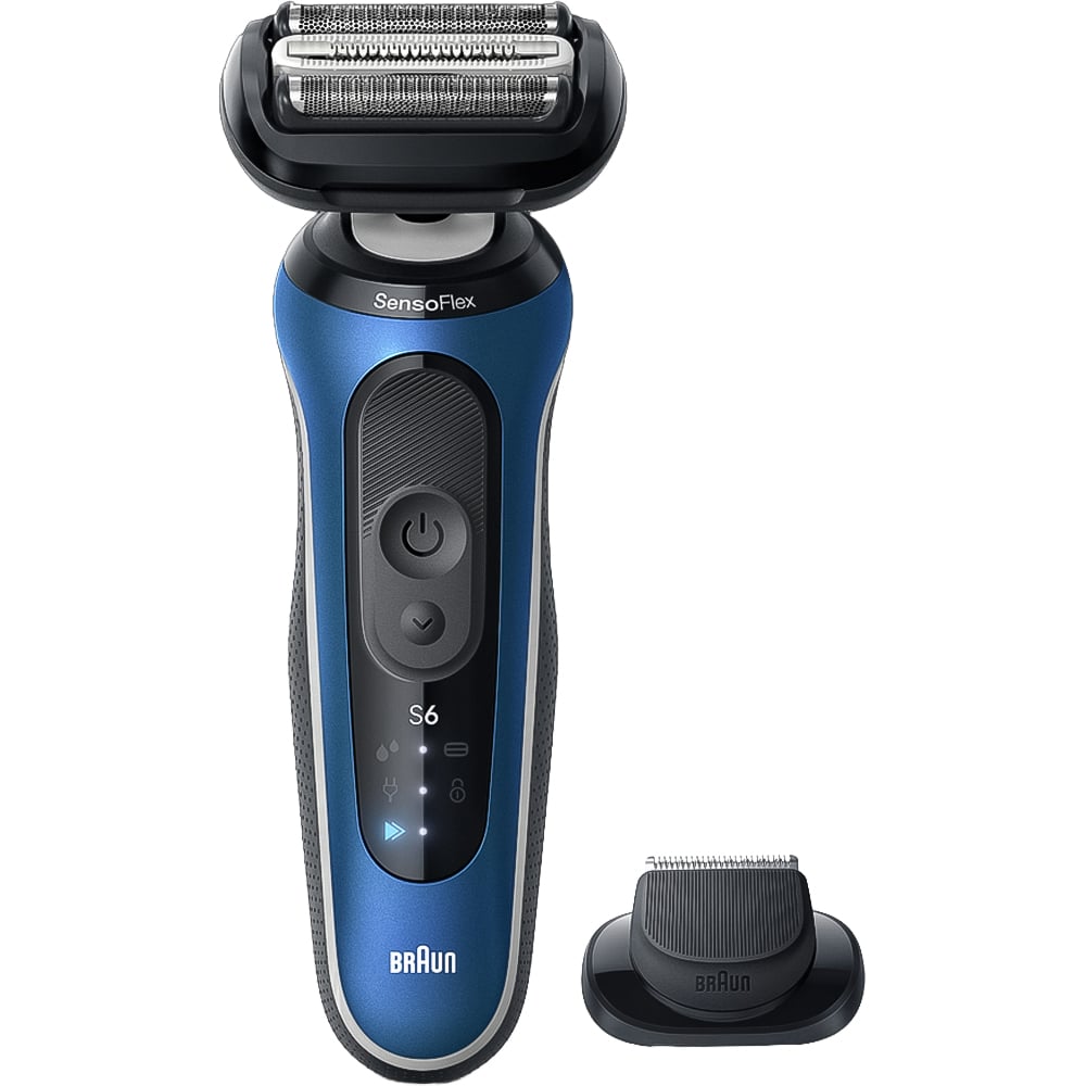 Braun Series 6 62-B1200S Blue Electric Shaver with 1 Attachment Image 2