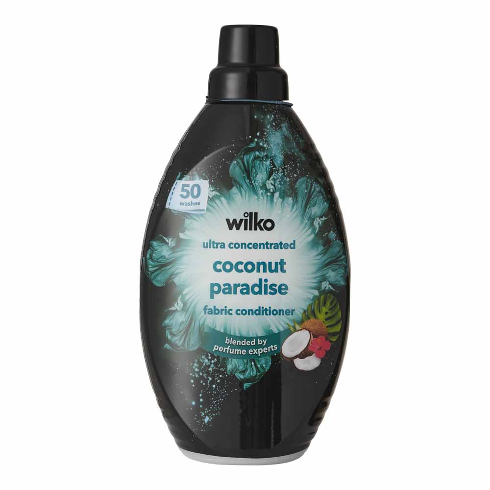 Wilko Coconut Paradise Premium Fabric Conditioner Ultra Concentrate 50 Washes 1L Image 1
