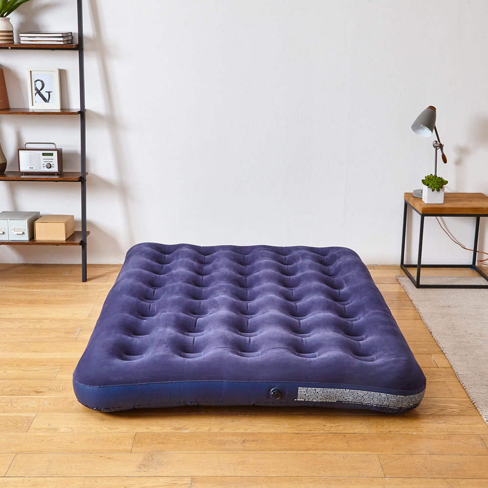 Neo Double Raised Flocked Inflatable Mattress Airbed Image 6