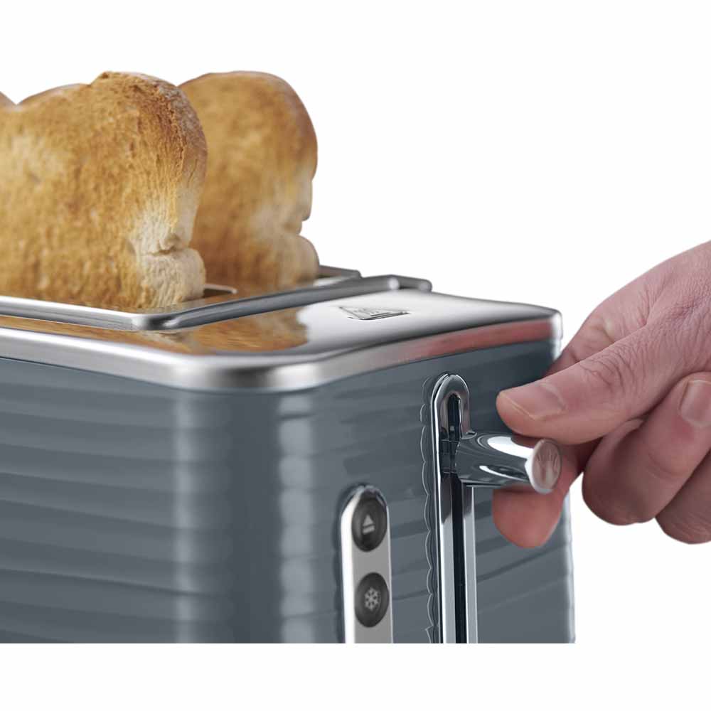 Russel Hobbs Grey Inspire 2 Slice Toaster Wilko