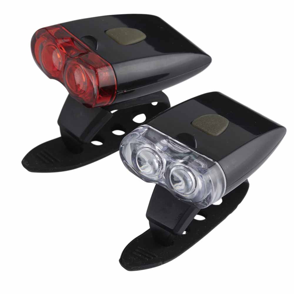 Wilko USB Rechargeable LED Bike Lights Set Image 1