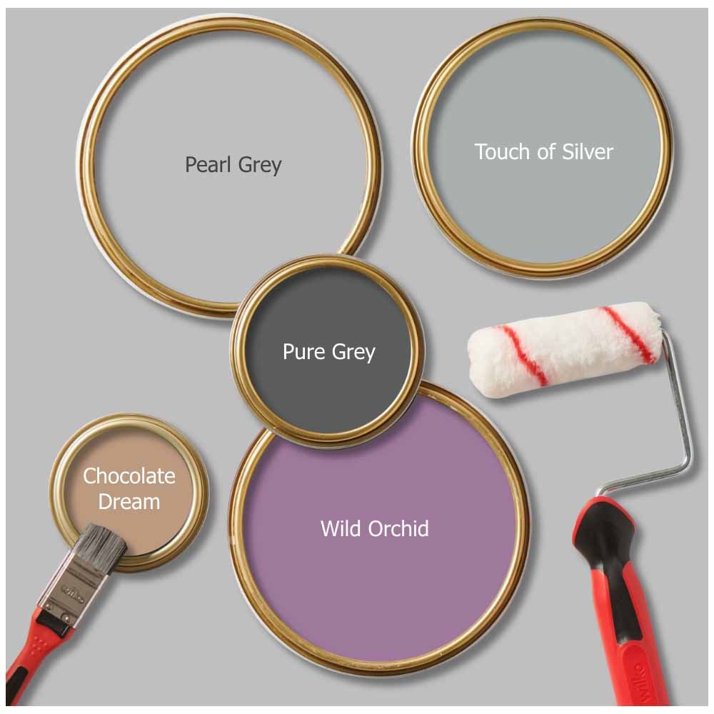 Wilko Quick One Coat Pearl Grey Matt Emulsion Paint 2.5L Image 5