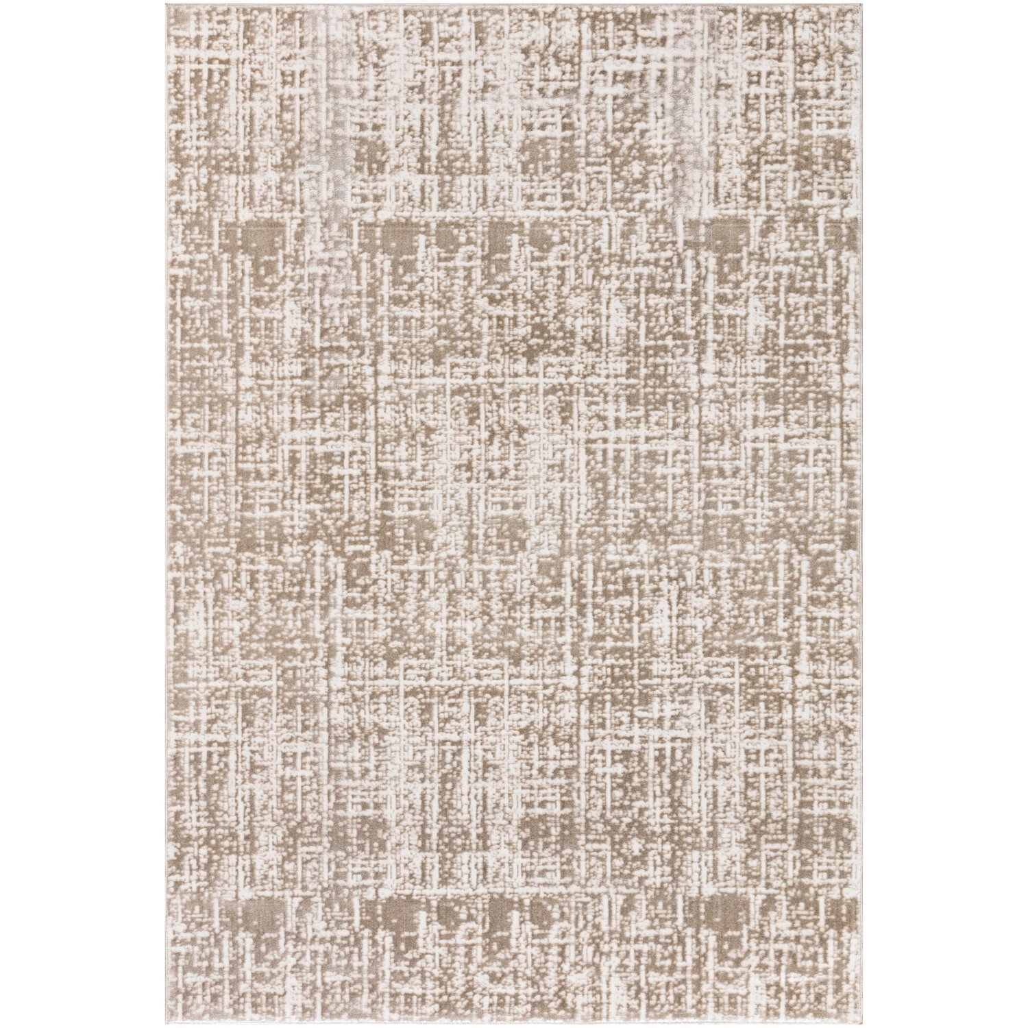 Eden Beige Textured Rug Beige Image 1