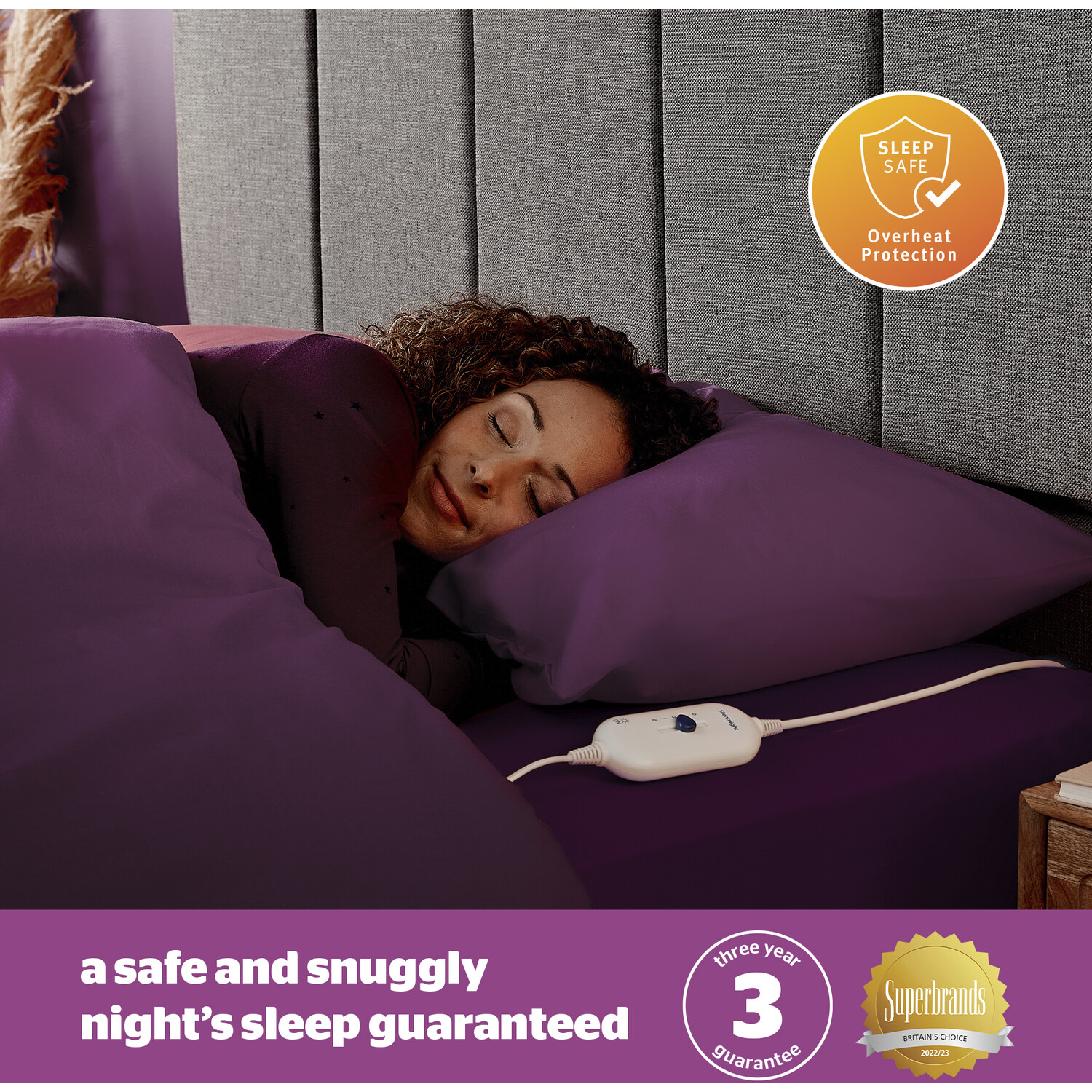 Silentnight Comfort Control Teddy Fleece Electric Blanket White Single Image 11