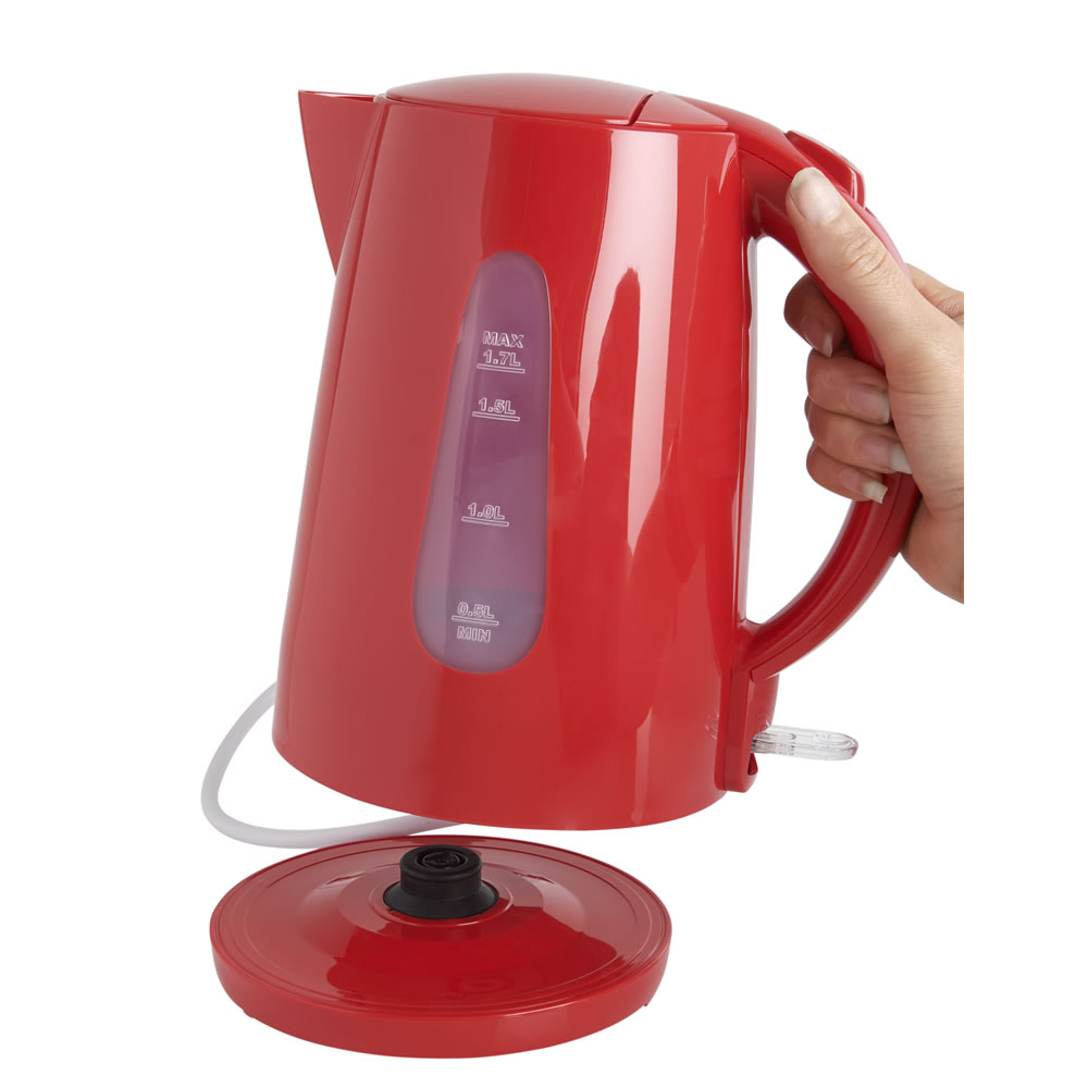 Wilko Colour Play Red 1.7L Kettle Image 4