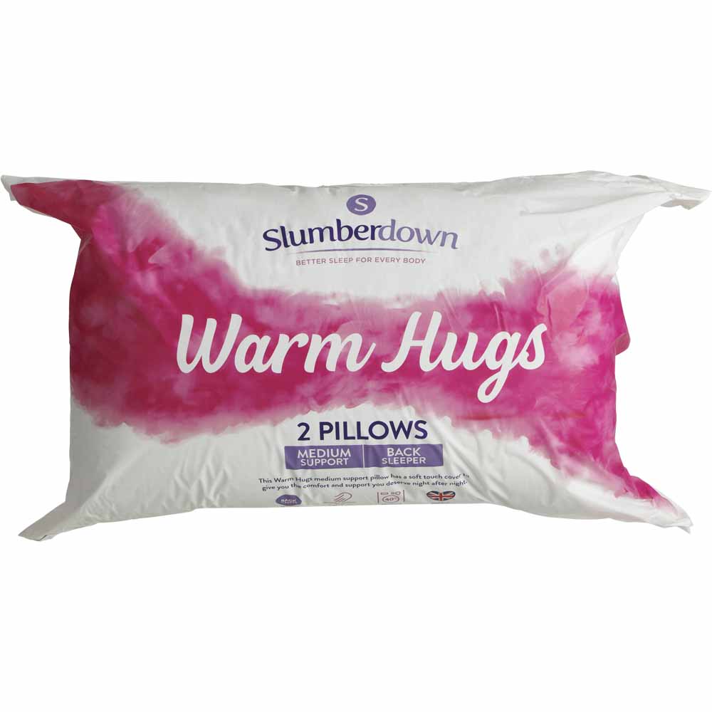 Slumberdown Warm Hugs Pillow 2 Pack Image 2