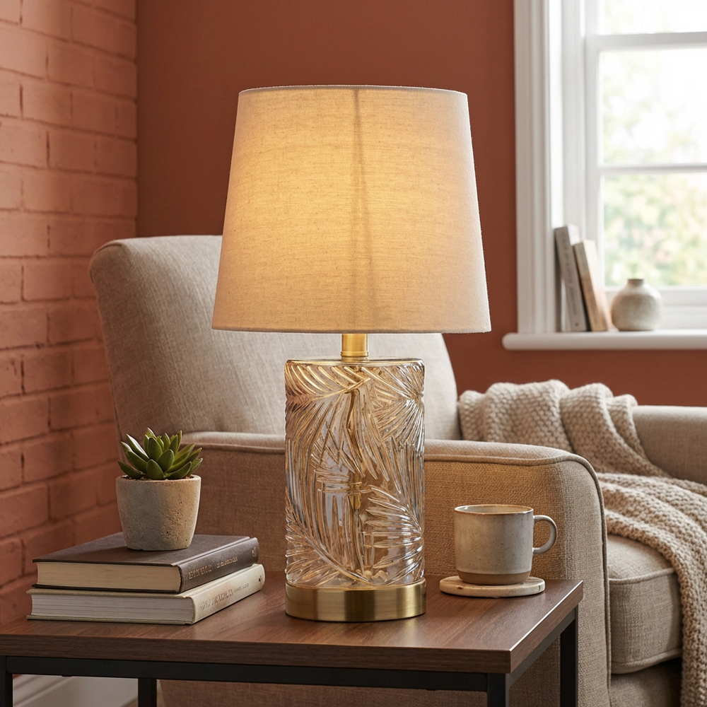 Gold Leaf Table Lamp Image 2