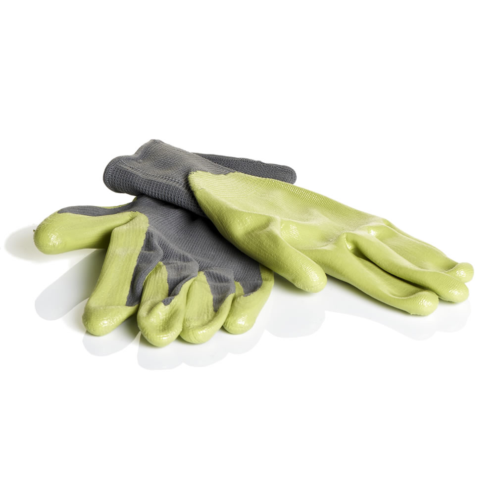 Wilko Medium Patterned Rigger Garden Gloves Image