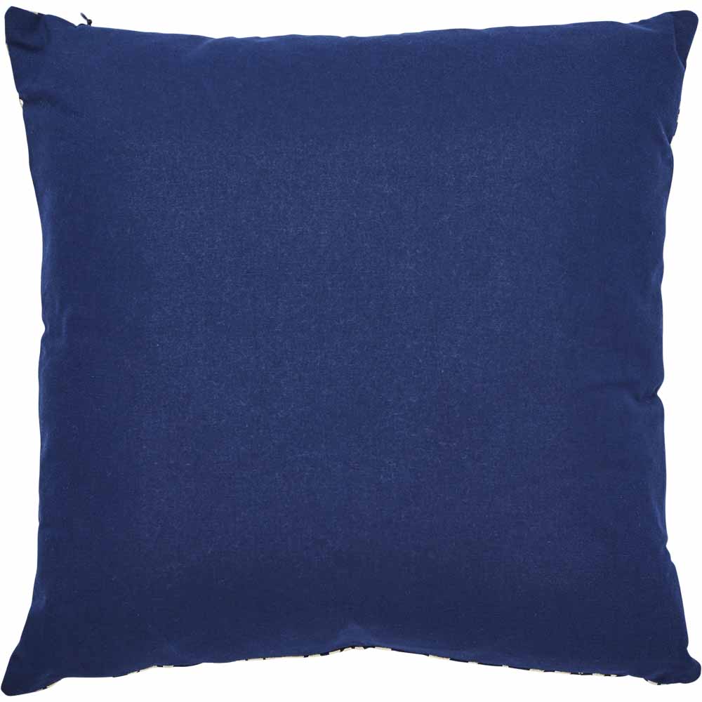 Wilko Blue/Gold Animal Print Cushion 43x43cm Image 2