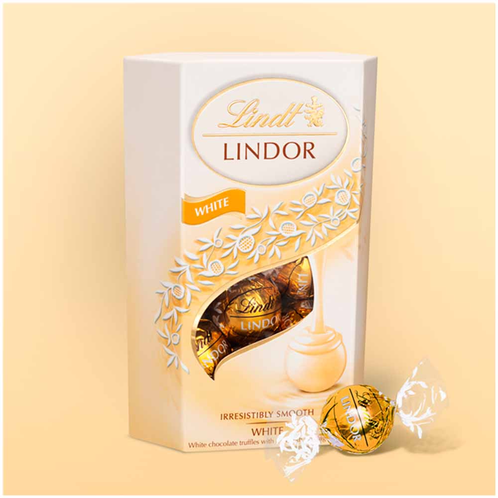 Lindt Lindor White Chocolate Truffles 200g Image 3