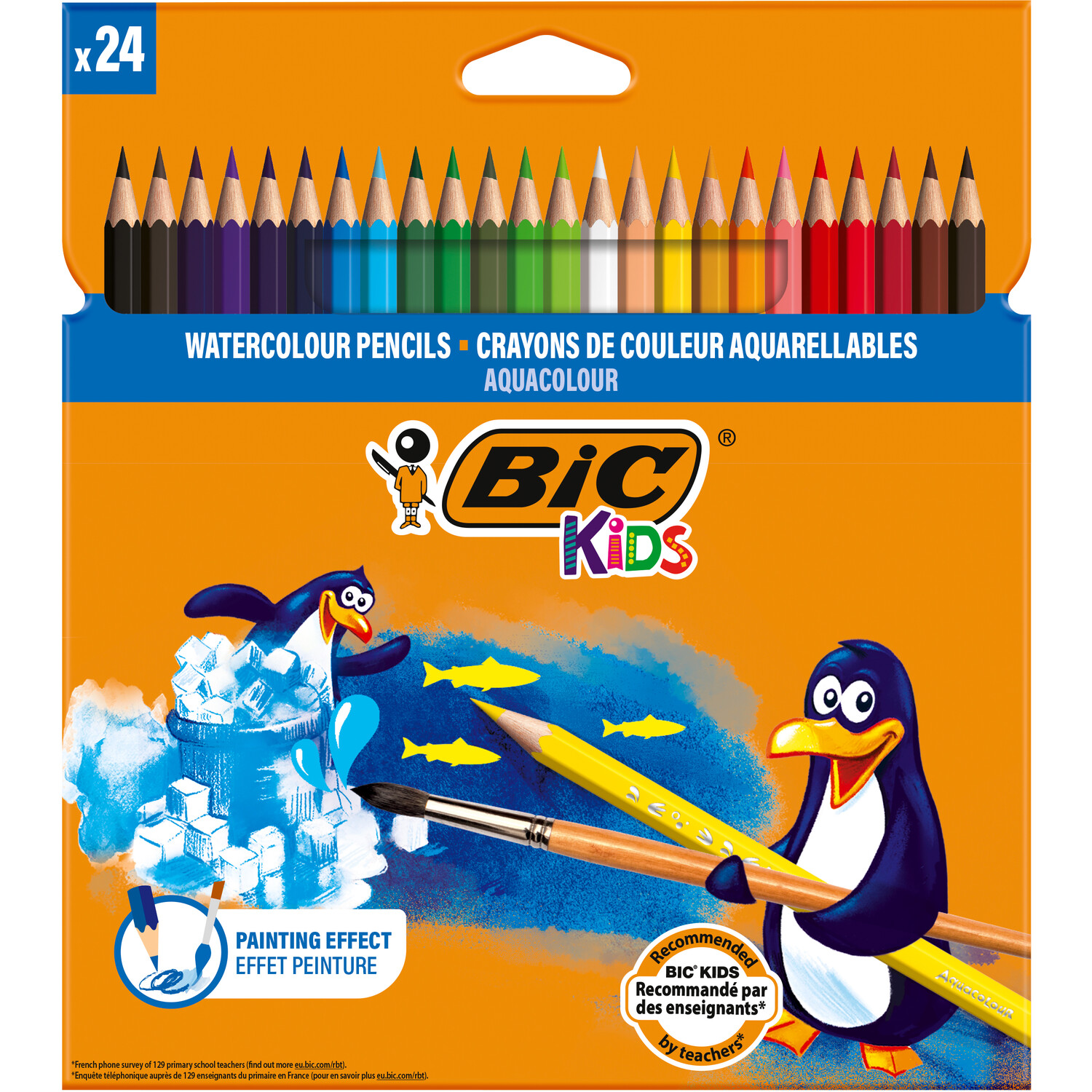 Pack of 24 BIC Coloured Pencils Multicolour Image