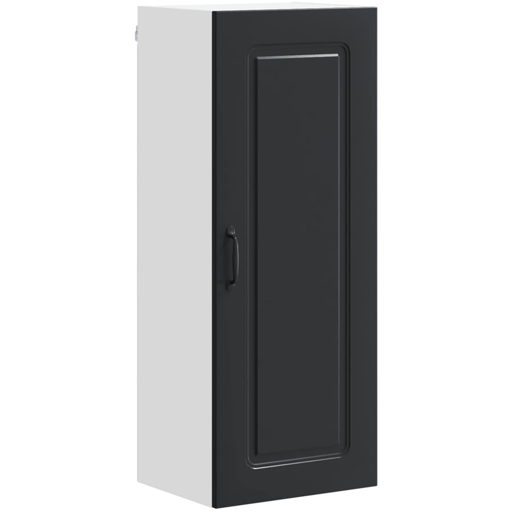 vidaXL Single Door Black Kitchen Wall Cabinet Image 2