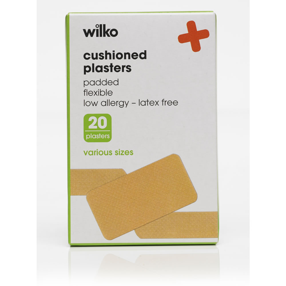 Wilko Cushioned Plasters 20 pack Image