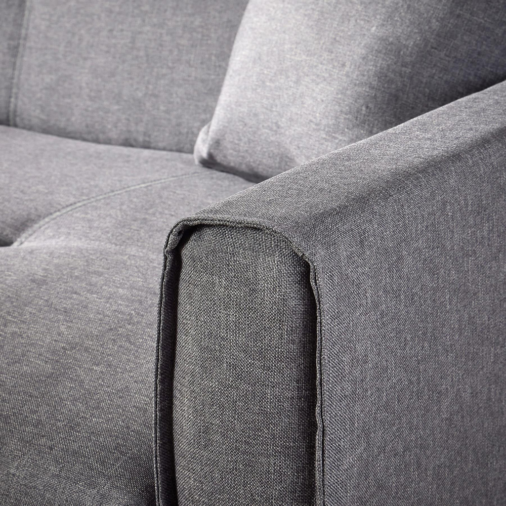 Home Source 2 Seater Dark Grey Sofa Bed Image 6