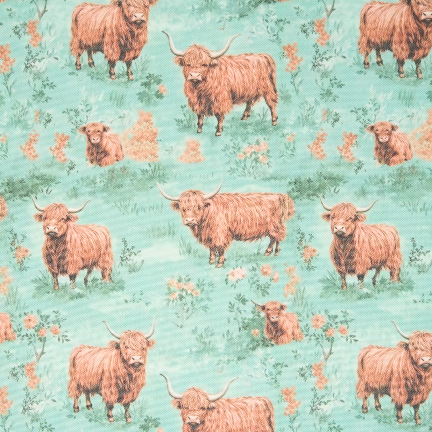 Highland Cow Fabric Roll Image 7