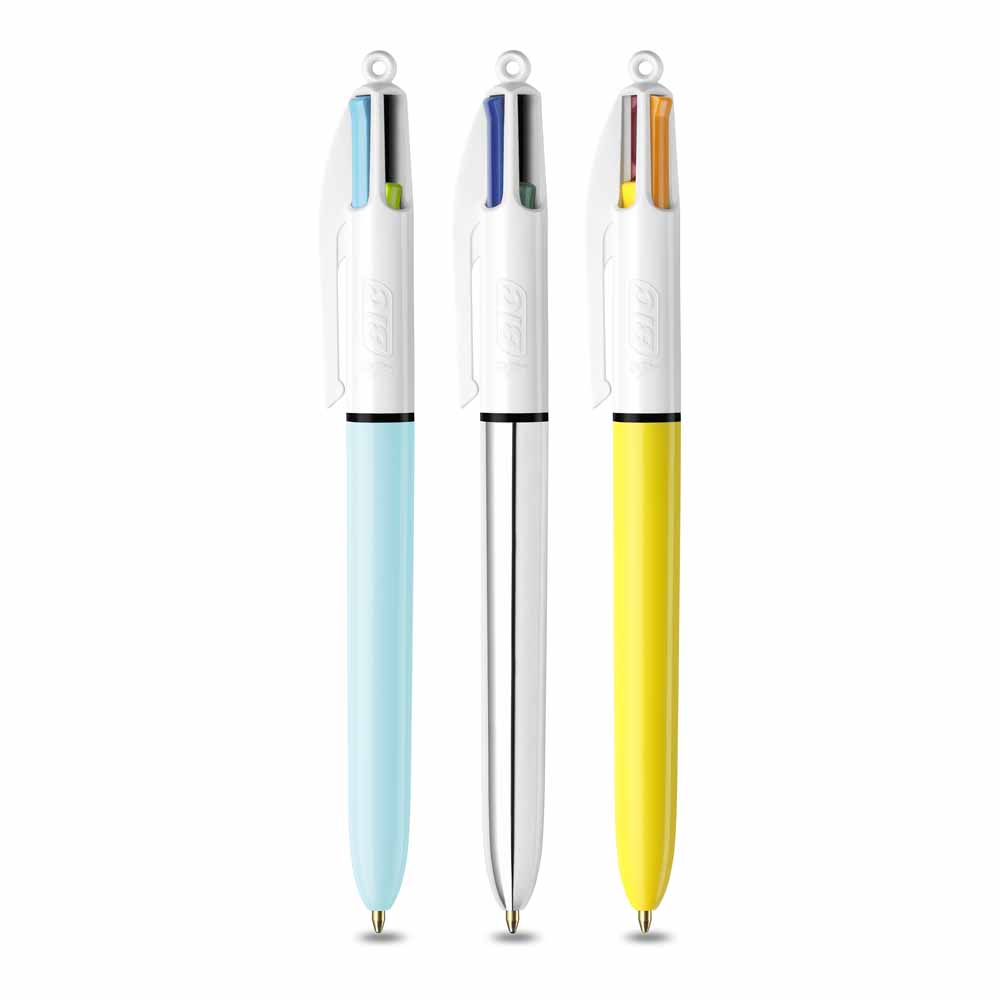 Bic 4 Colour Pens Pastel 3pk Image 2