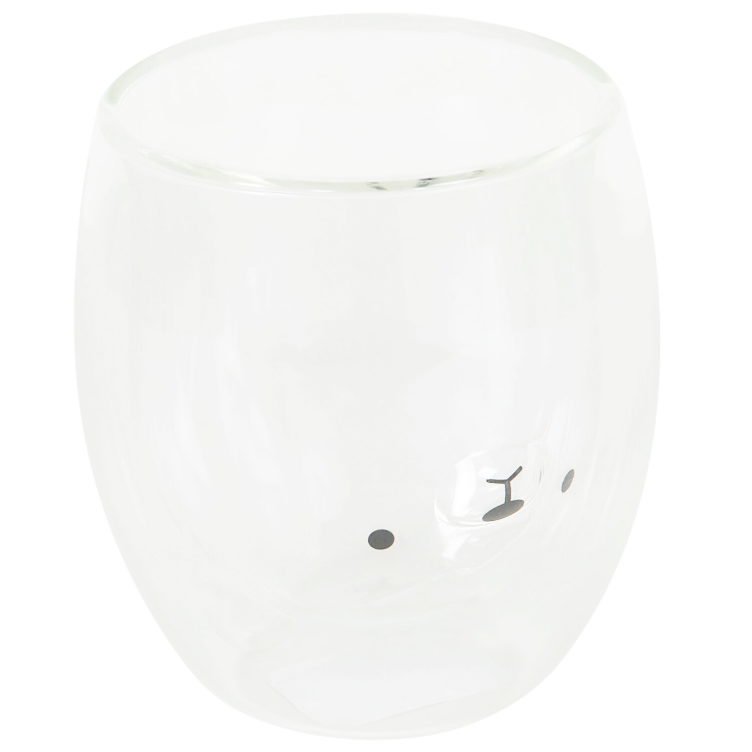 Double Walled Insulated Bear Glass - Clear Image 3