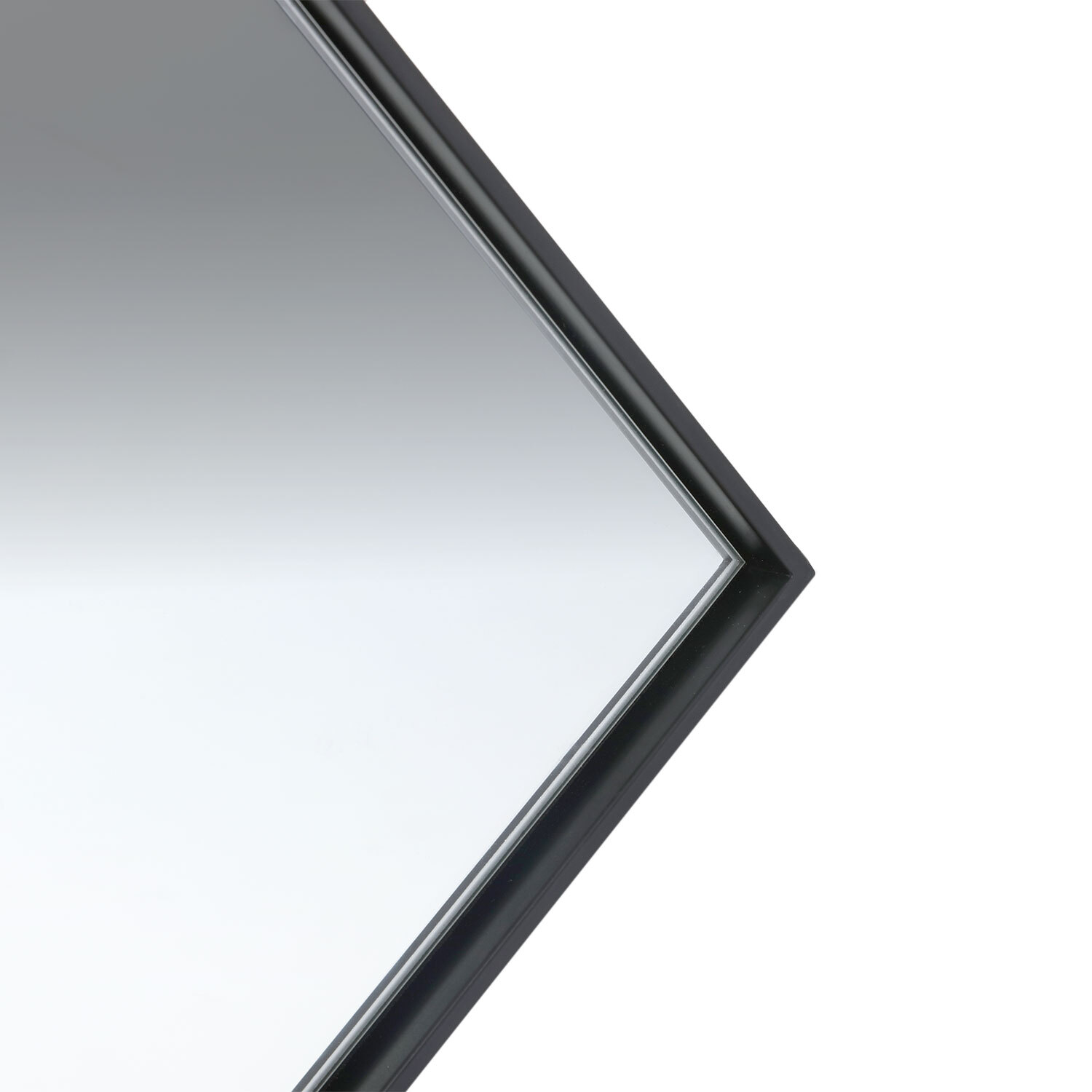 Wide Indoor and Outdoor Mirror Black Image 3