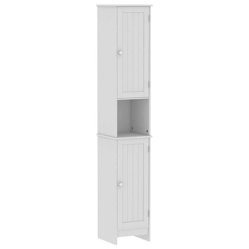 Lassic Bath Vida Priano White 2 Door Tall Floor Cabinet Image 2
