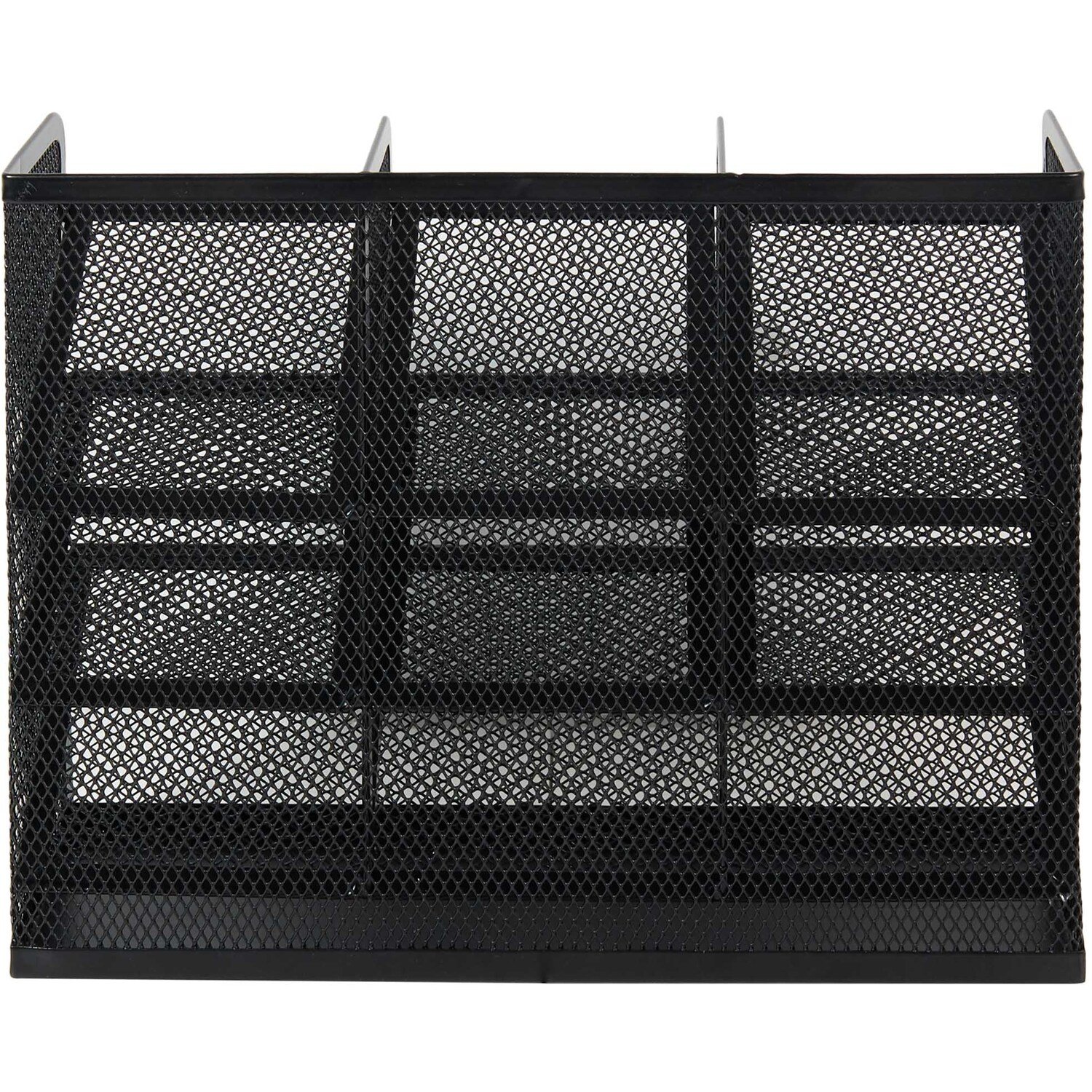10 Compartment Mesh Desk Organiser Image 4