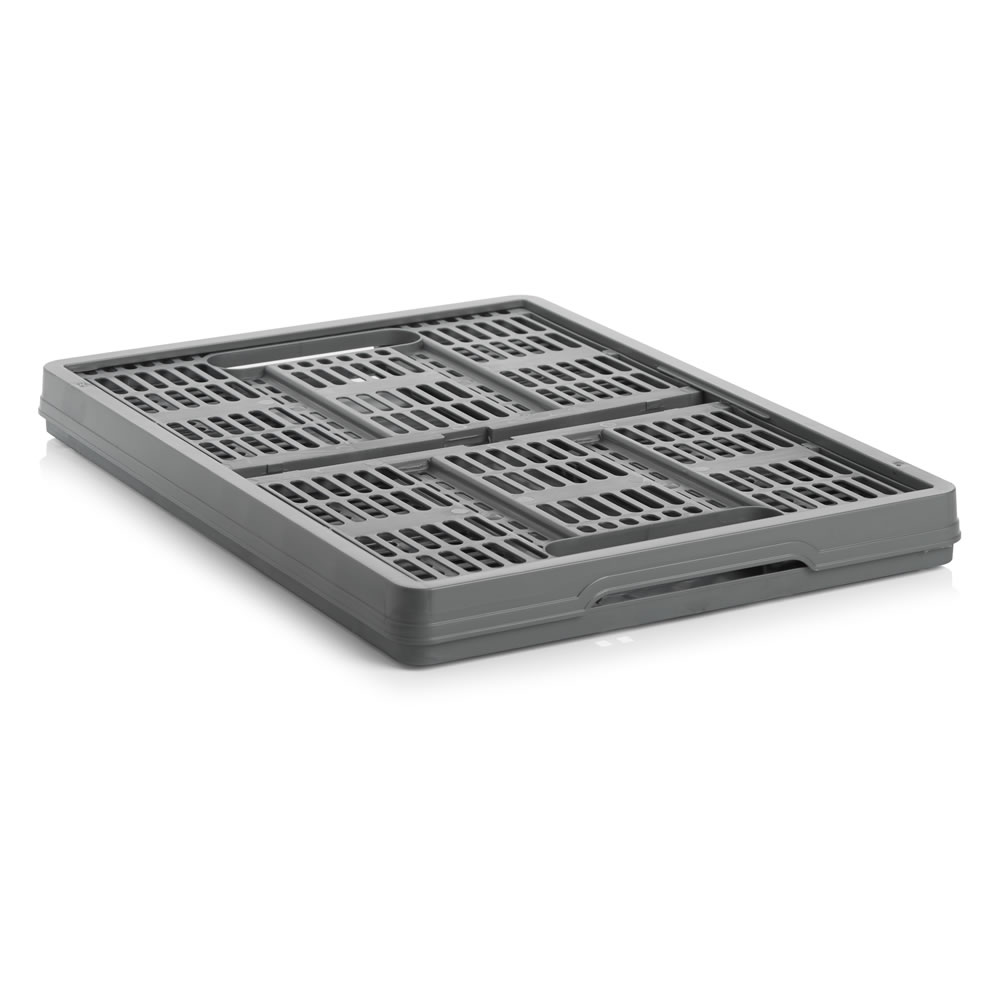 Wilko Silver Fold Flat Storage Crate Wilko