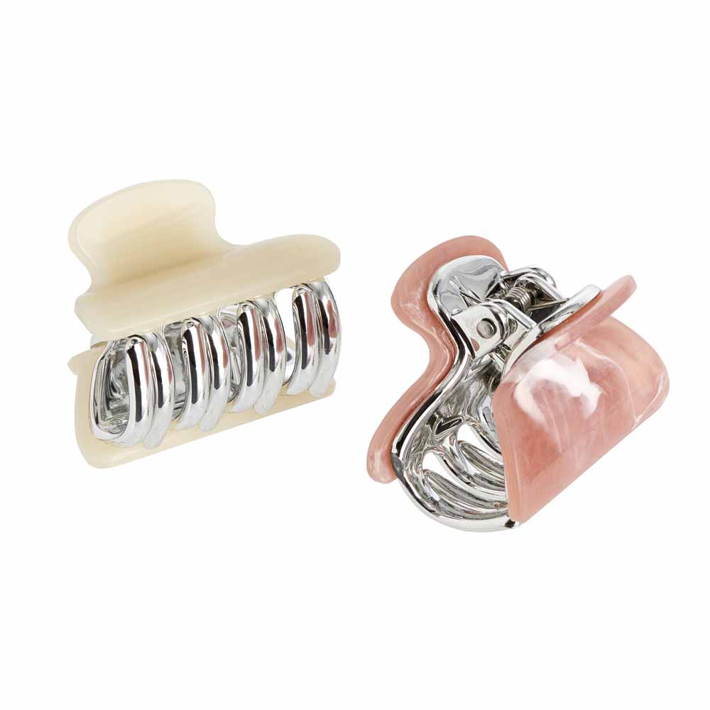 Wilko Pearl Fasion Hair Claws 2 Pack Image 2