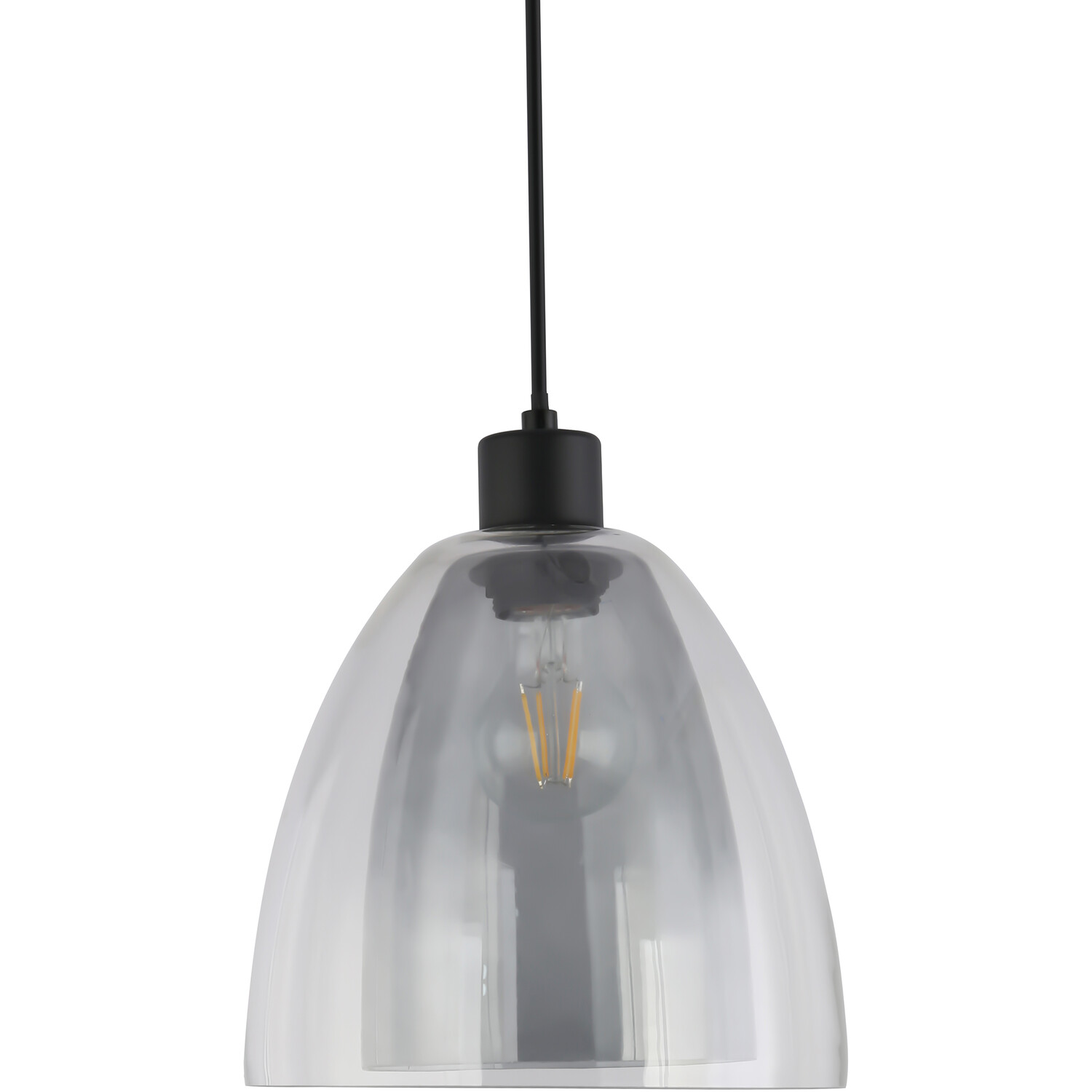 Eden Glass Pendant - Smoked Image 1