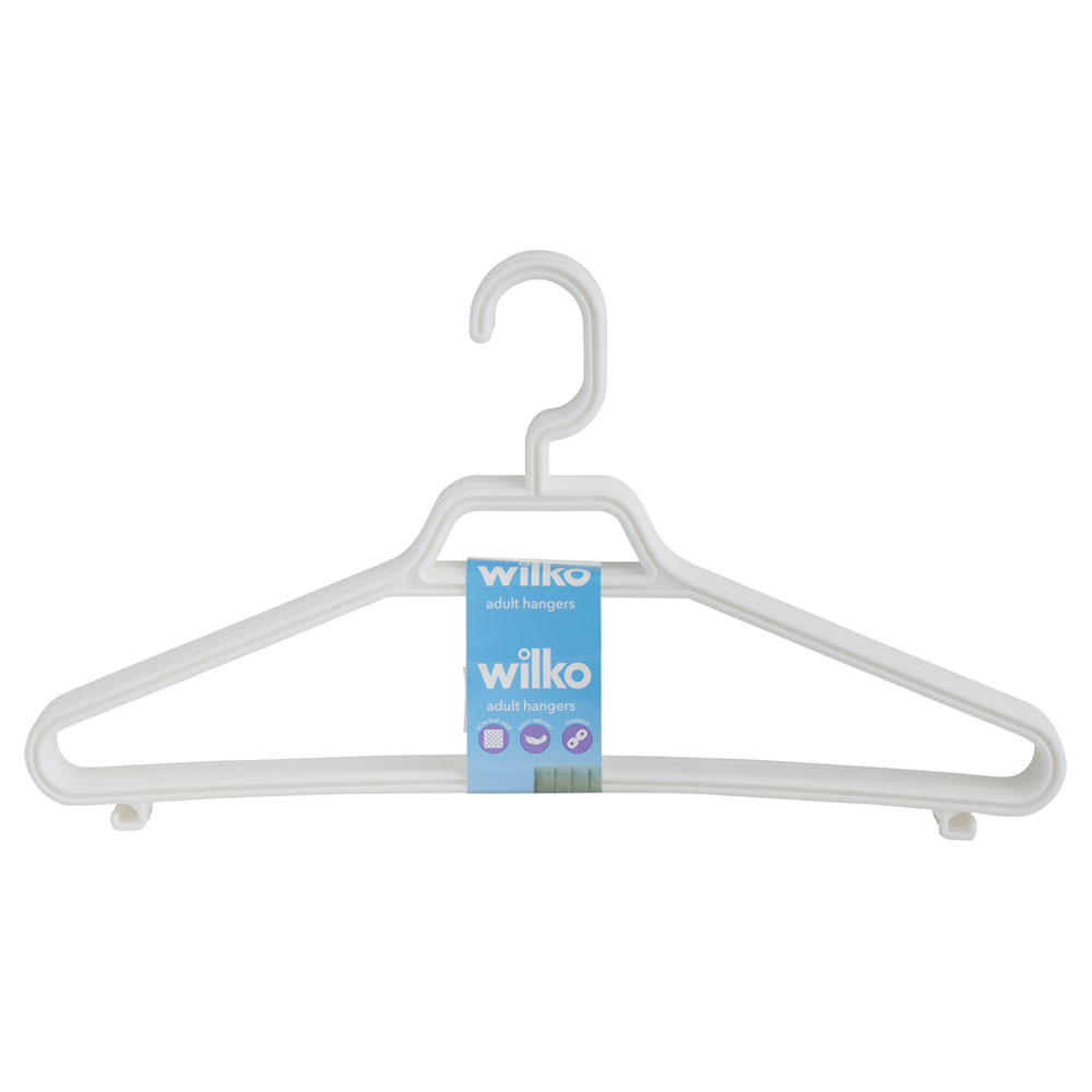 Wilko White Colour Play Hanger 6 Pack   Image 2
