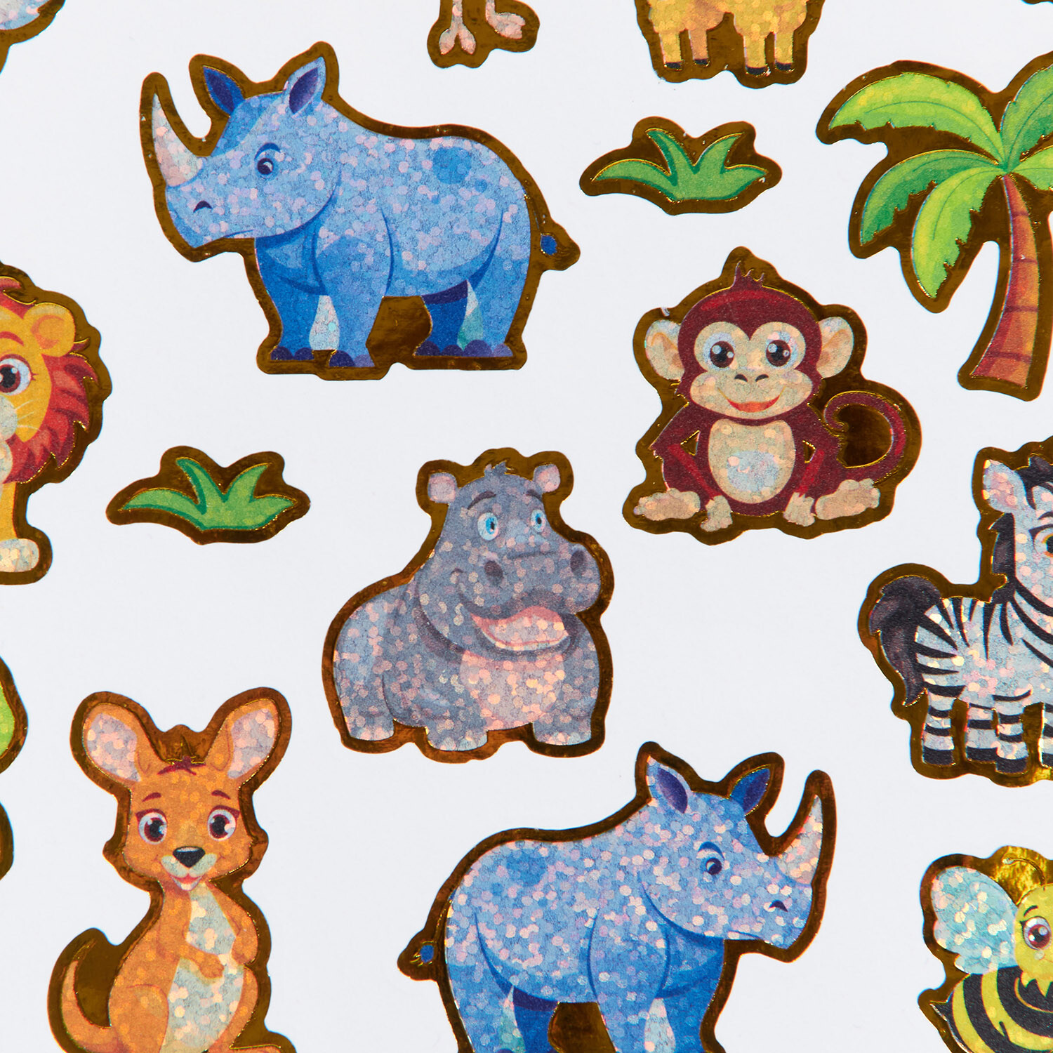 Animal Outline Stickers Multicolour Image 4