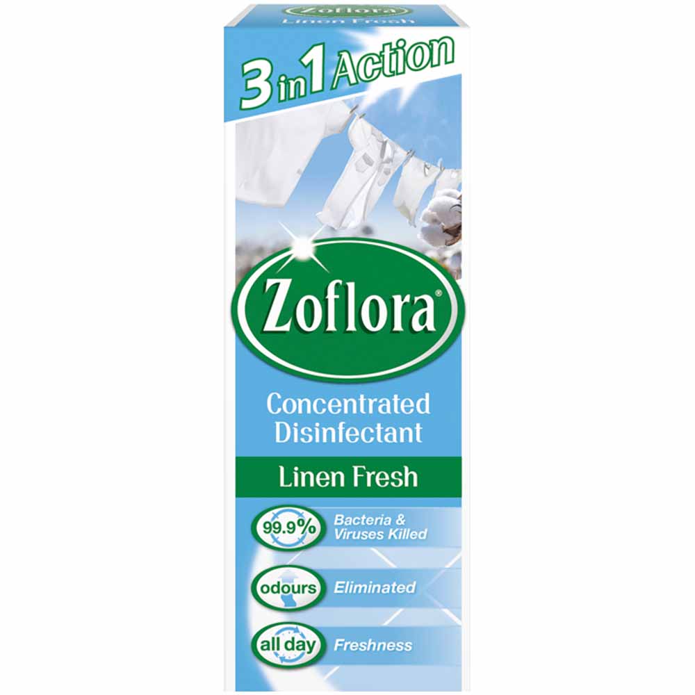 Zoflora Linen Fresh Concentrated Disinfectant 120ml  - wilko