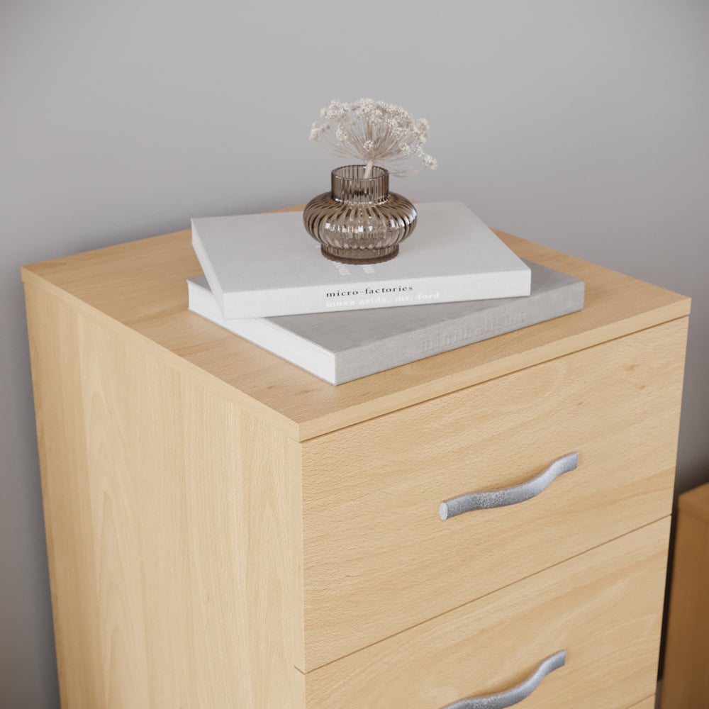 VIDA DESIGNS Riano 5 Drawer Pine Narrow Chest of Drawers Image 3